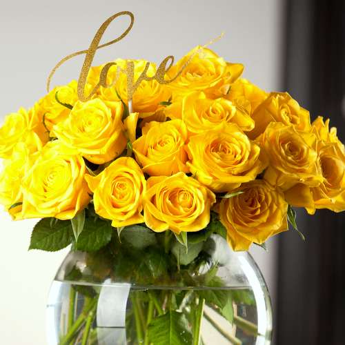 40 Yellow Rose Bouquet