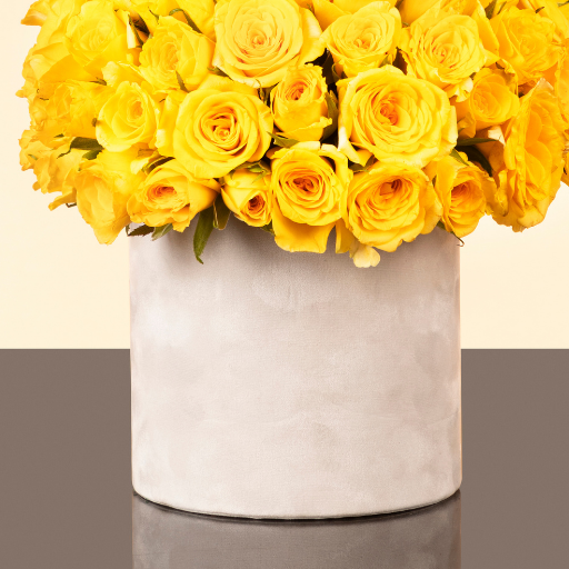 Yellow Roses in Box